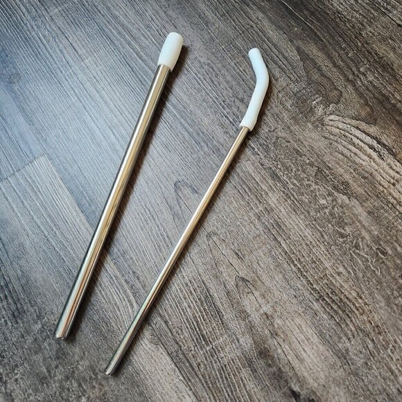 2 New Metal Straws - Picture 3 of 6